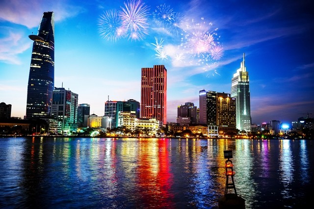 Times Square Vietnam Building and its neighbors draw a very beautiful painting of Ho Chi Minh City. Times Square Vietnam Building and its neighbors draw a very beautiful painting of Ho Chi Minh City.